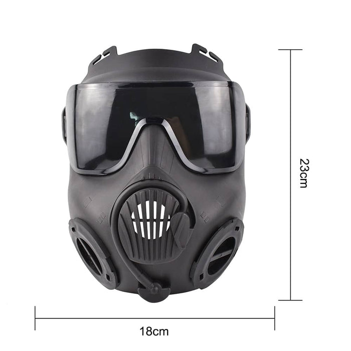 Bacteriological gas mask dimensions
