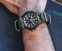 Army watch on a soldier's wrist