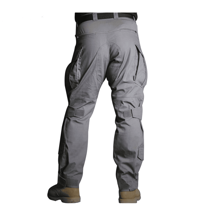 Grey BDU pants worn by a soldier