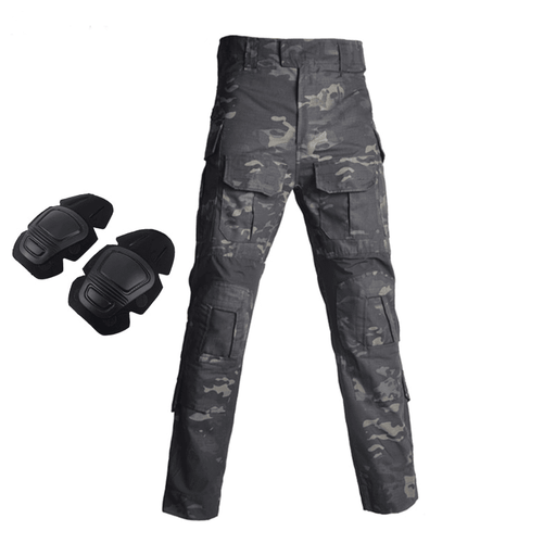 CP night camouflage combat pants with knee pads