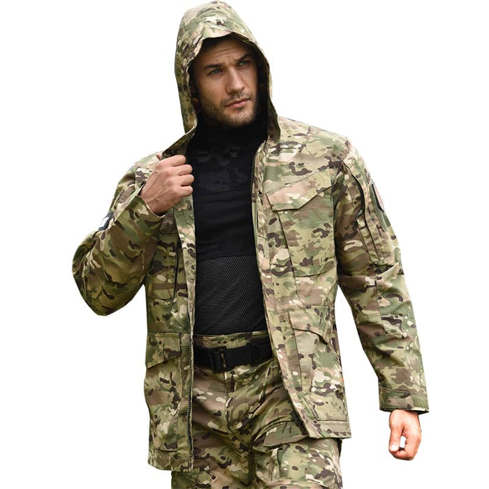 French Army military parka worn by a soldier