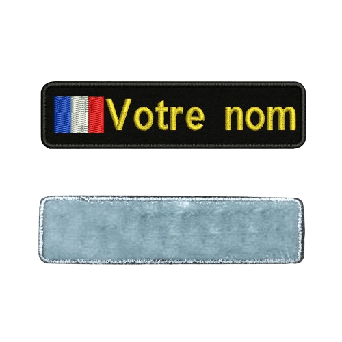 Customized yellow iron-on military patch