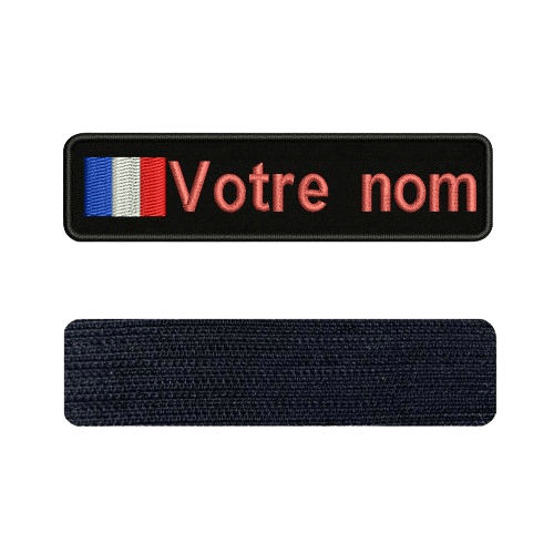 Personalized military patch pink velcro
