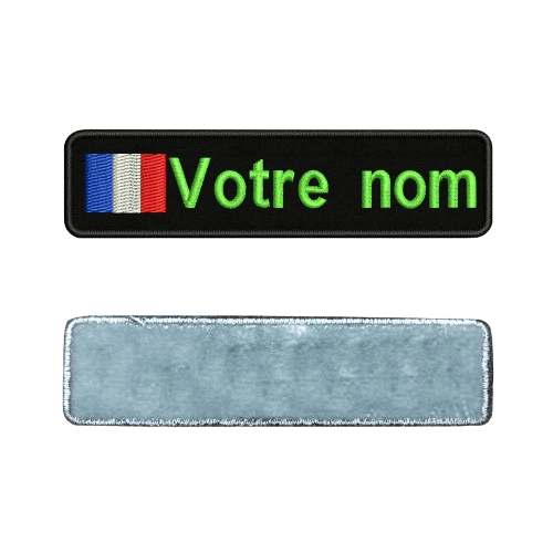 Iron-on personalized light green military patch