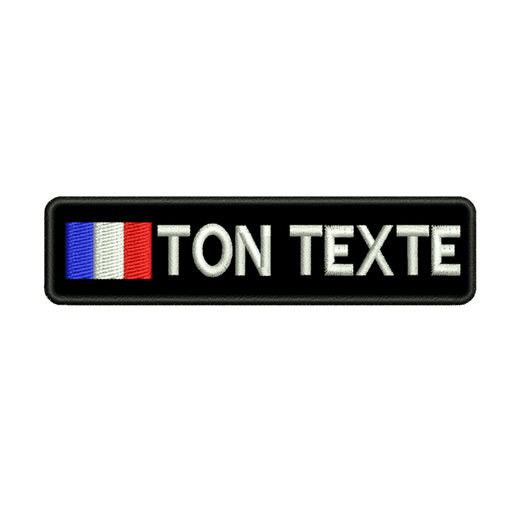 Custom military patch with text area