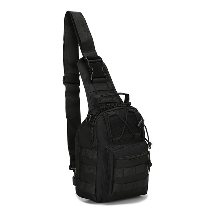 Black tactical military bag