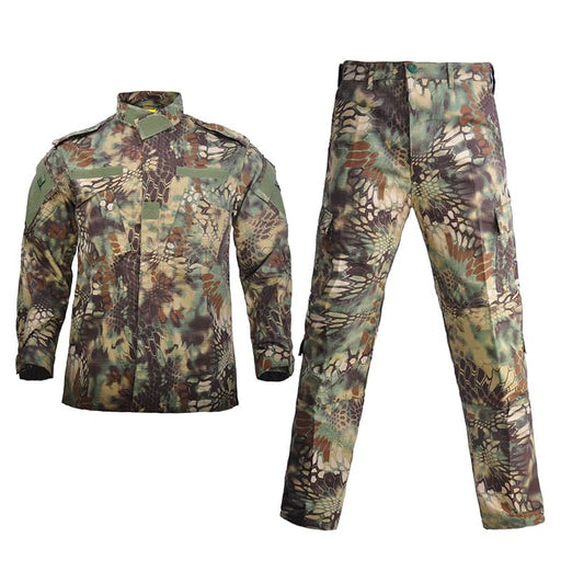 Python army fatigues and shirt