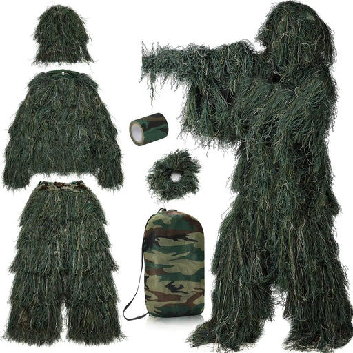 Woodland military camouflage pack