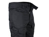 Black tactical pants with velcro fly