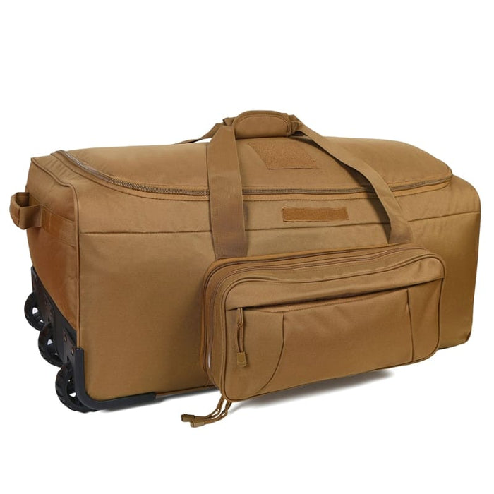 Khaki military suitcase