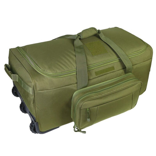 Green military suitcase