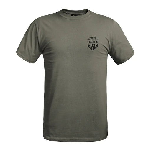Camiseta STRONG Marine Troops Verde Oliva