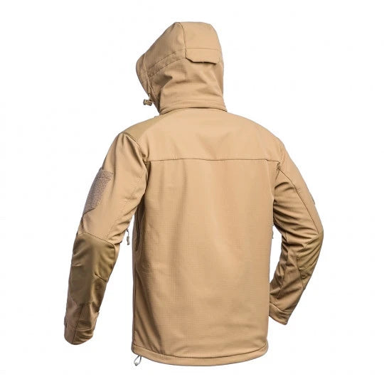 Chaqueta impermeable Softshell V2 FIGHTER color canela