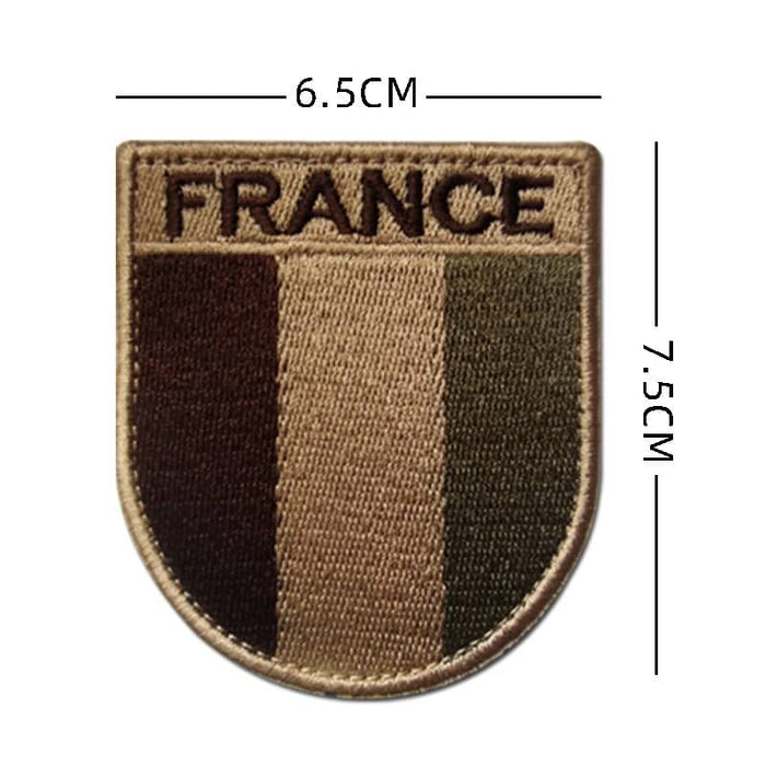 Dimensiones del escudo militar francés