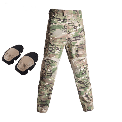 Pantalones multicam del ejército francés con rodilleras