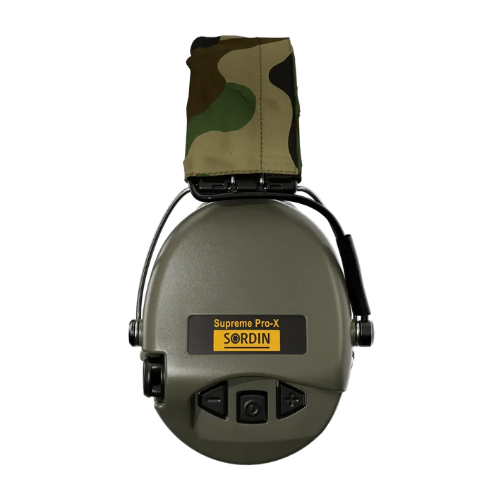 Supreme Pro-X LED Tactical Earmuff verde oliva Sordin militare