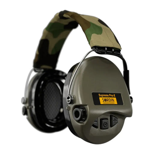Supreme Pro-X LED Tactical Earmuff verde oliva