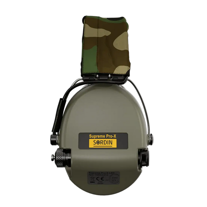 Supreme Pro-X LED verde oliva Protezione acustica tattica per i militari