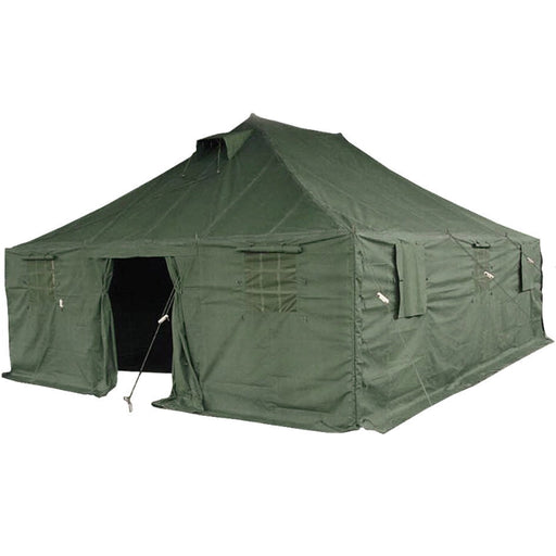 Tenda in poliestere verde militare (10 X 4,8 M)