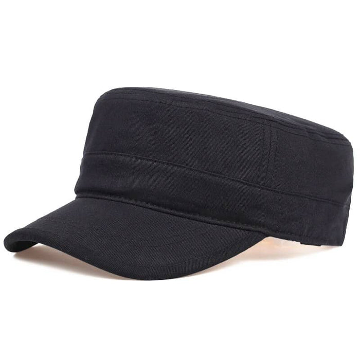 Cappello militare nero semplice
