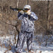 Abbigliamento mimetico per la caccia sulla neve